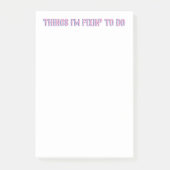 Post-it® Choses que je fixe pour faire publier des notes (Devant)