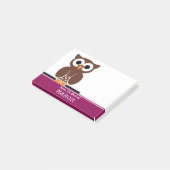 Post-it® Chouette Brown Funny personnalisée (Incliné)