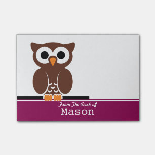 Post-it® Chouette Brown Funny personnalisée