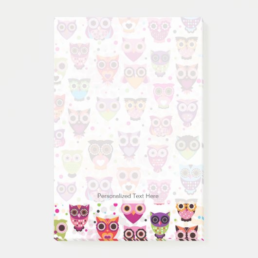 Post-it® Chouette colorée Motif pour enfants (Devant)
