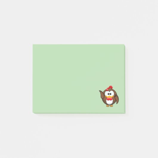 Post-it® chouette coq (Devant)