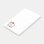 Post-it® Chouette de Noël sera à la maison Mignon (Incliné)