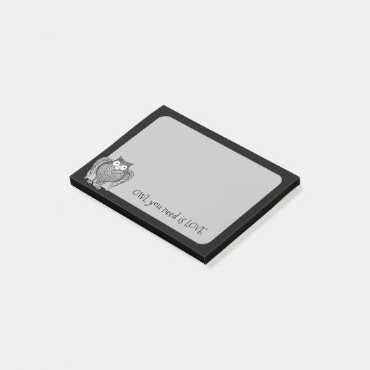 Post-it® Chouette dont vous avez besoin (Incliné)