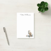 Post-it® Chouette effraie faune oiseau de proie nom personn (Bureau)