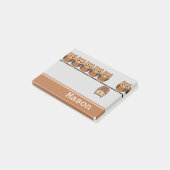 Post-it® Chouette mignonne drôle personnalisée (Incliné)