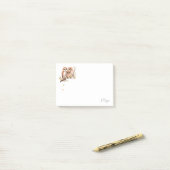 Post-it® Chouette mûre sur branche d'arbre (Sur un bureau)