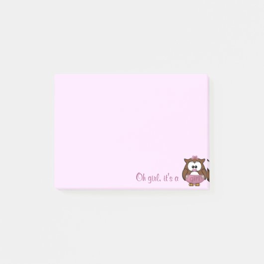 Post-it® chouette princesse (Devant)