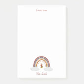 Post-it® Chouette sous un arc-en-ciel Notes de l'enseignant (Devant)