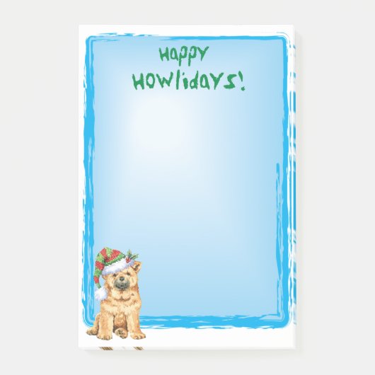 Post-it® Chow-chow de bouffe heureuse de Howlidays (Devant)