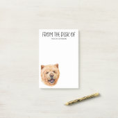 Post-it® Chow Chow Lover (Sur un bureau)