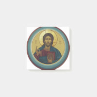 Christ Pantocrator byzantin Mosaïque Art Rond