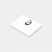 Post-it® Christian Nazarene Cross Noir et Blanc (Incliné)