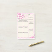 Post-it® Christian Planners Christian Post it Notes Girly (Sur un bureau)