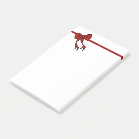 Post-it® Christmas Bow Post It Notes Cadeau (Incliné)
