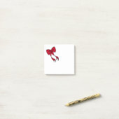 Post-it® Christmas Bow Post It Notes Cadeau (Sur un bureau)