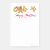 Post-it® Christmas Cookies Notes (Devant)