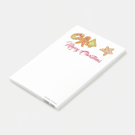 Post-it® Christmas Cookies Post-it Notes (Incliné)