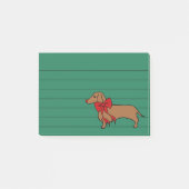 Post-it® Christmas Dachshund Post It Notes Cadeau (Devant)