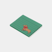 Post-it® Christmas Dachshund Post It Notes Cadeau (Incliné)