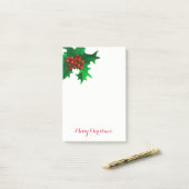 Post-it® Christmas Holly Post-it-Notes (Sur un bureau)