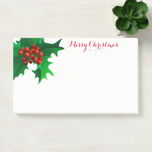 Post-it® Christmas Holly Post-it-Notes (Bureau)