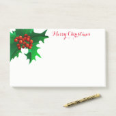 Post-it® Christmas Holly Post-it-Notes (Sur un bureau)