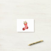 Post-it® Christmas Kitten (Sur un bureau)