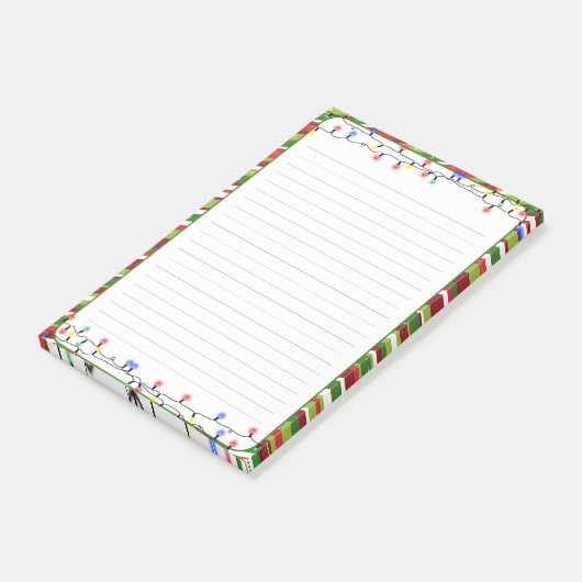 Post-it® Christmas Lights Holidays Lined (Incliné)