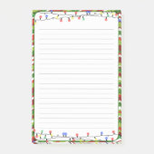 Post-it® Christmas Lights Holidays Lined (Devant)