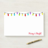 Post-it® Christmas Lights Publier les notes (Sur un bureau)