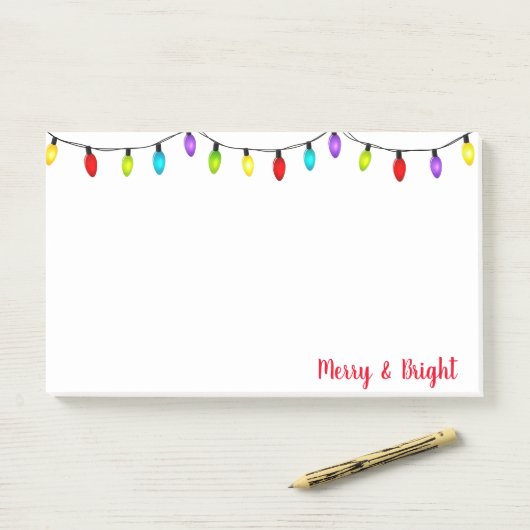 Post-it® Christmas Lights Publier les notes (Sur un bureau)