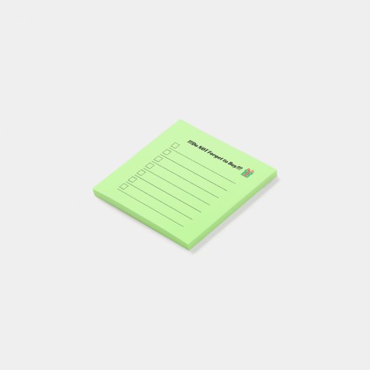 Post-it® Christmas List Post It Notes (Incliné)