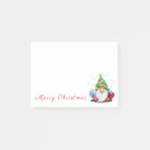 Post-it® Christmas Post it Notes Gnome avec cadeau (Devant)