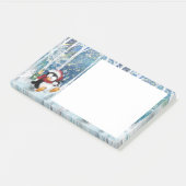 Post-it® Christmas Post it Notes Happy Penguin (Incliné)