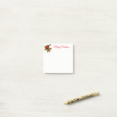 Post-it® Christmas Post it Notes Notepad-Cardinal Rouge (Sur un bureau)
