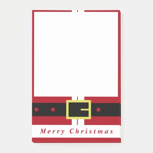 Post-it® Christmas Post it Notes Père Noël Cadeau - Amusant (Devant)