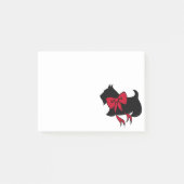 Post-it® Christmas Scottish Terrier Post It Notes Cadeau (Devant)