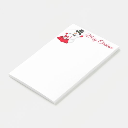 Post-it® Christmas Snowman Post It Notes (Incliné)