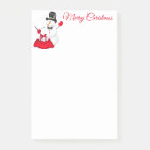 Post-it® Christmas Snowman Post It Notes (Devant)