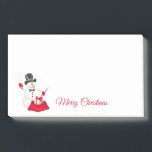 Post-it® Christmas Snowman Post It Notes<br><div class="desc">Ce billet est montré dans un dessin d'art festif de Noël Snowman. Customiser cet objet ou acheter tel quel</div>