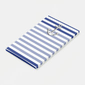 Post-it® Chrome Anchor on Navy Stripes (Incliné)