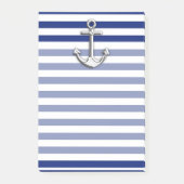 Post-it® Chrome Anchor on Navy Stripes (Devant)