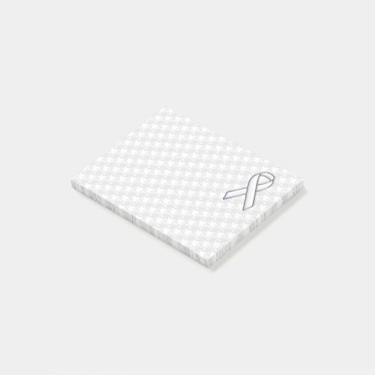 Post-it® Chrome blanc sur le ruban blanc sensibilisation Ho (Incliné)