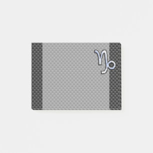 Post-it® Chrome d'argent comme Capricorn Symbole de fibre d