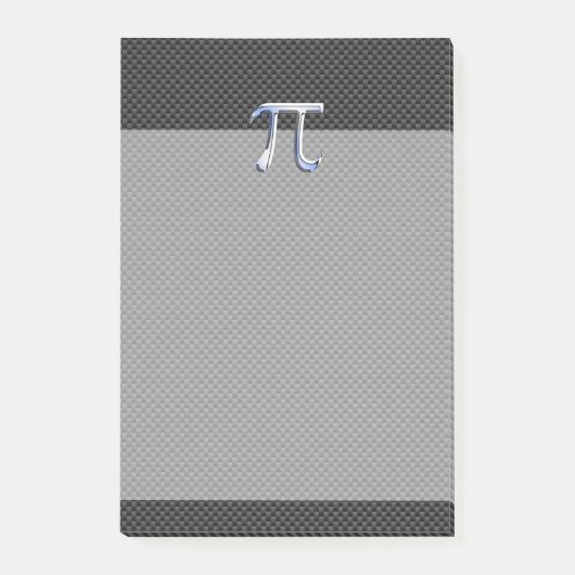 Post-it® Chrome en argent comme symbole Pi sur l'impression (Devant)