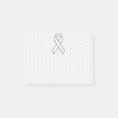 Post-it® Chrome sur le Tricot blanc sensibilisation au ruba (Devant)