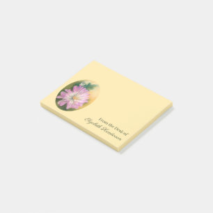 Post-it® Chrysanthemum Pink and Cream Pastel Floral