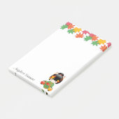 Post-it® Chute Poupée Kokeshi - Green Kimono Geisha Girl (Incliné)