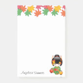 Post-it® Chute Poupée Kokeshi - Green Kimono Geisha Girl (Devant)