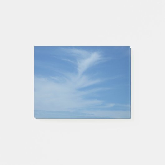 Post-it® Ciel bleu avec nuages blancs Abstrait Nature Photo (Devant)